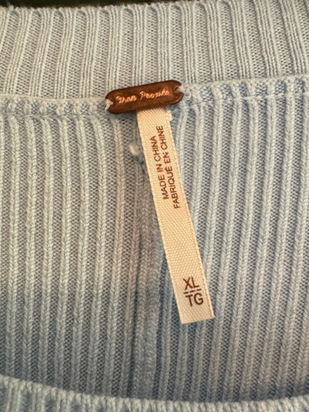 Free People Time On My Side Mini Dress in Ice Water sz XL EUC $148R - Picture 10 of 11
